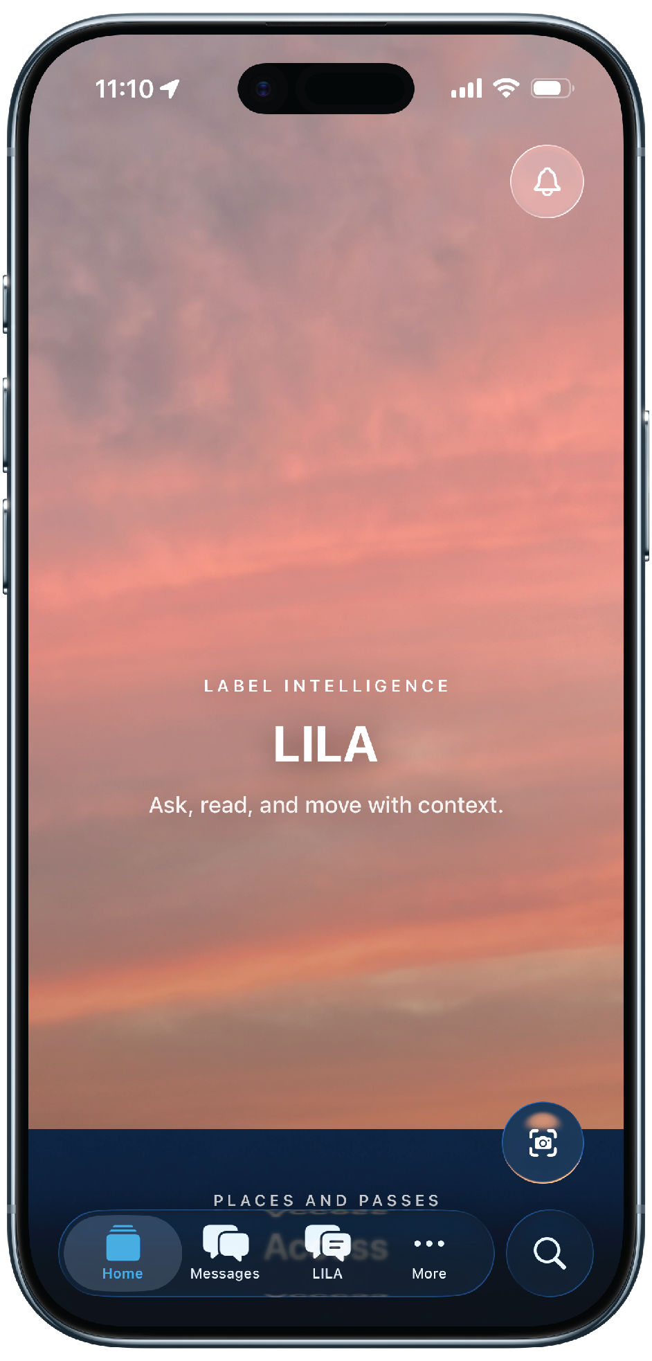 HomeにあるLILAへの入口